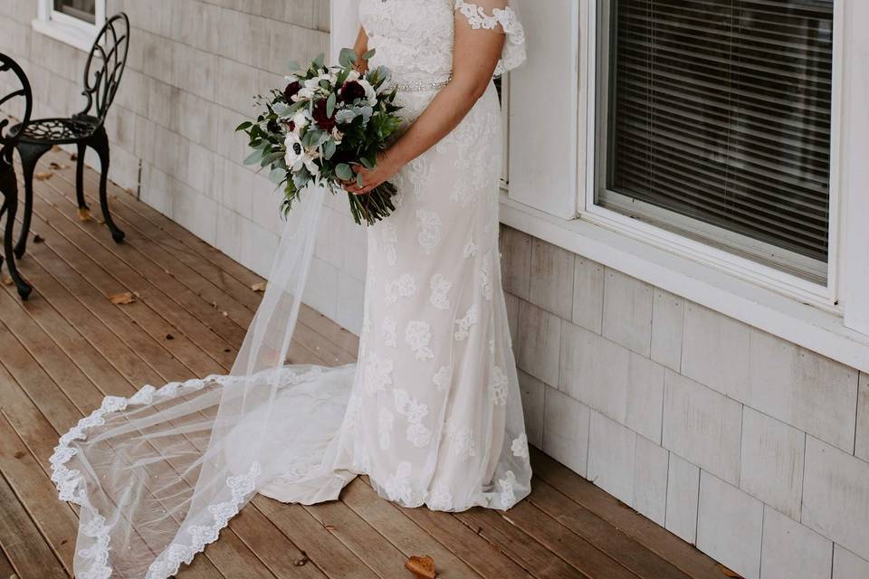 Custom wedding dress