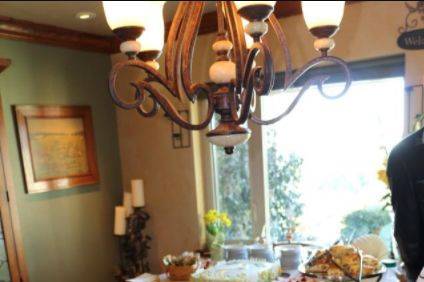 Buffet table