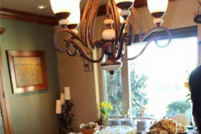 Buffet table
