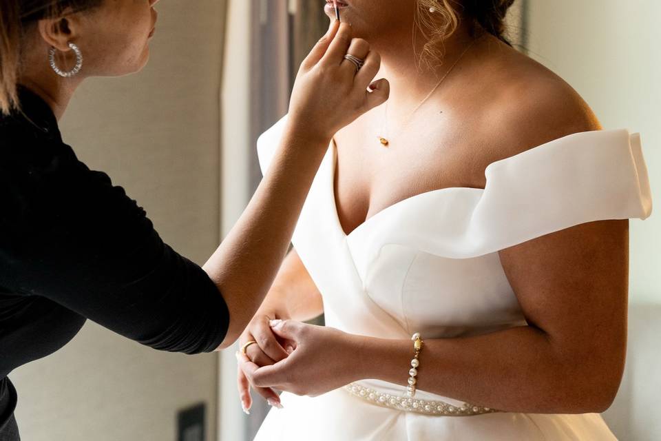 Bride touch up
