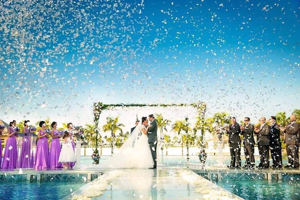 Wedding at a resort