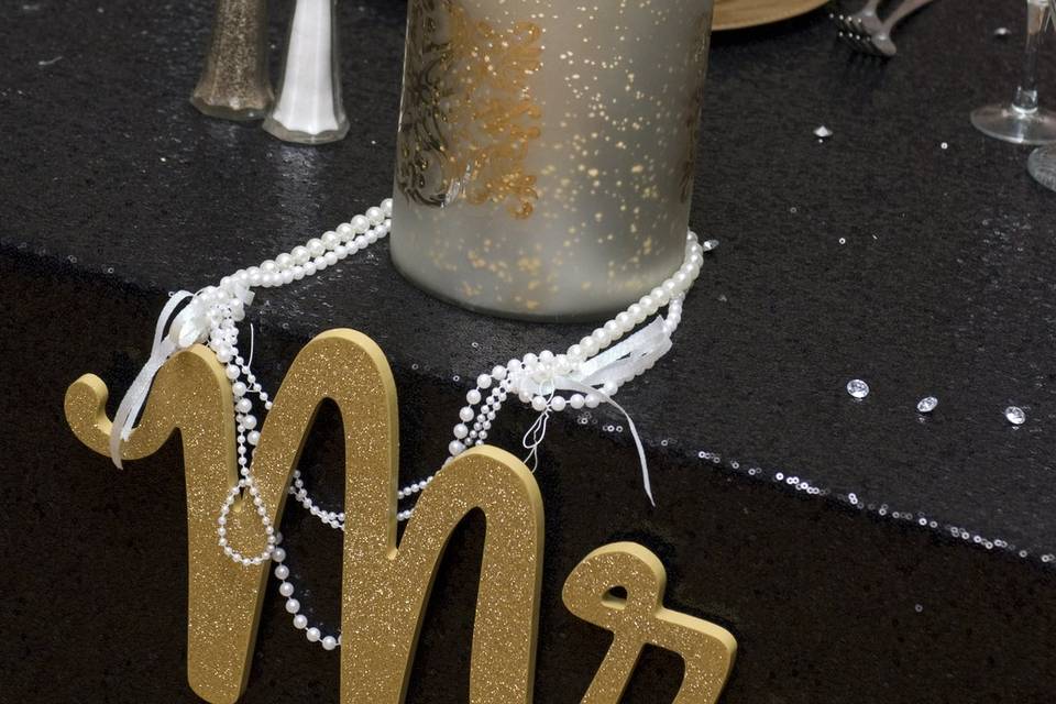 Great Gatsby Wedding Décor