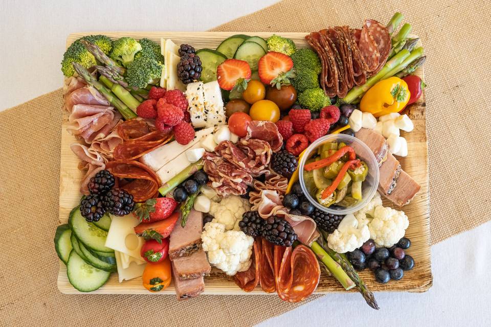 Colorful charcuterie