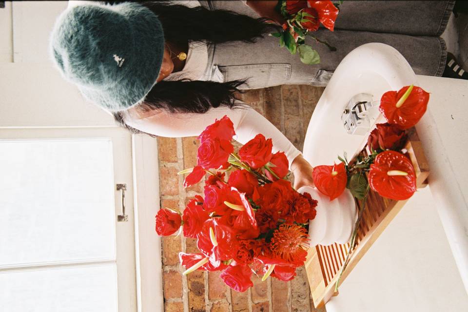 All red Bouquet