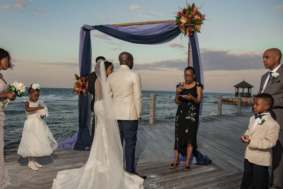 Wedding at the pier