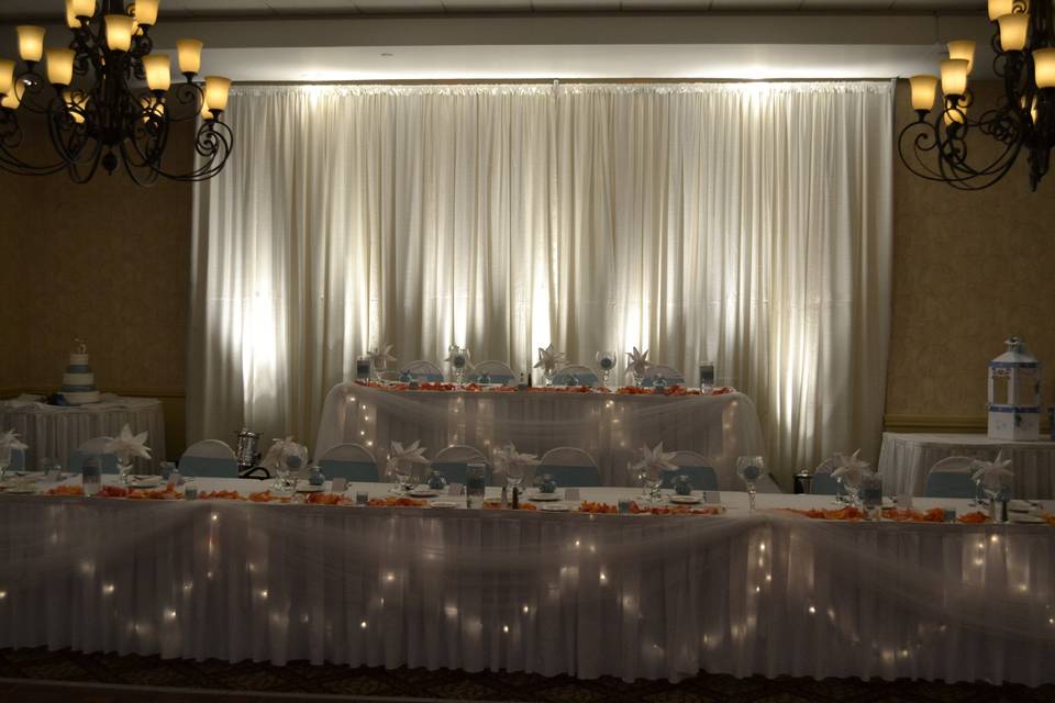 Head table lighting