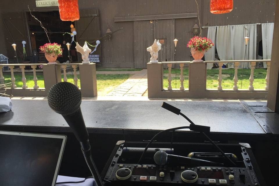 View from the DJ booth