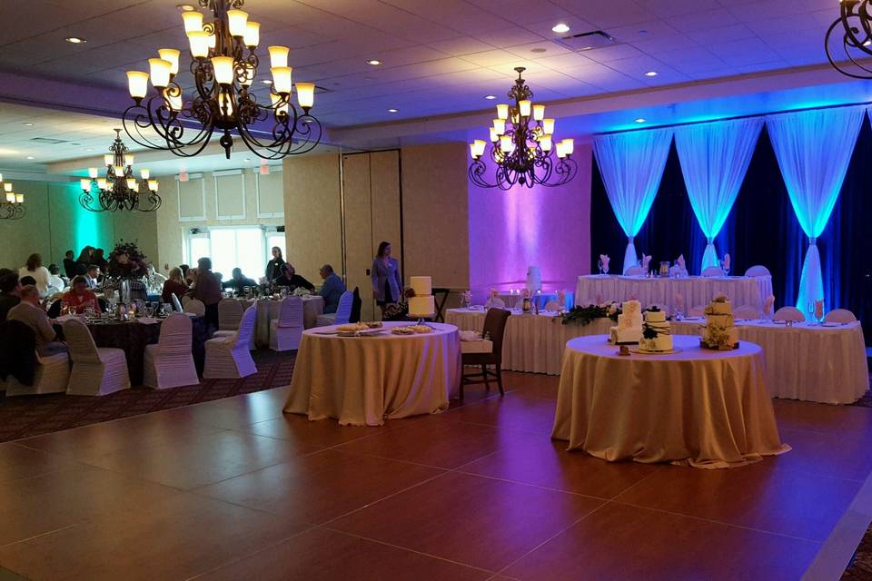 Reception lighting