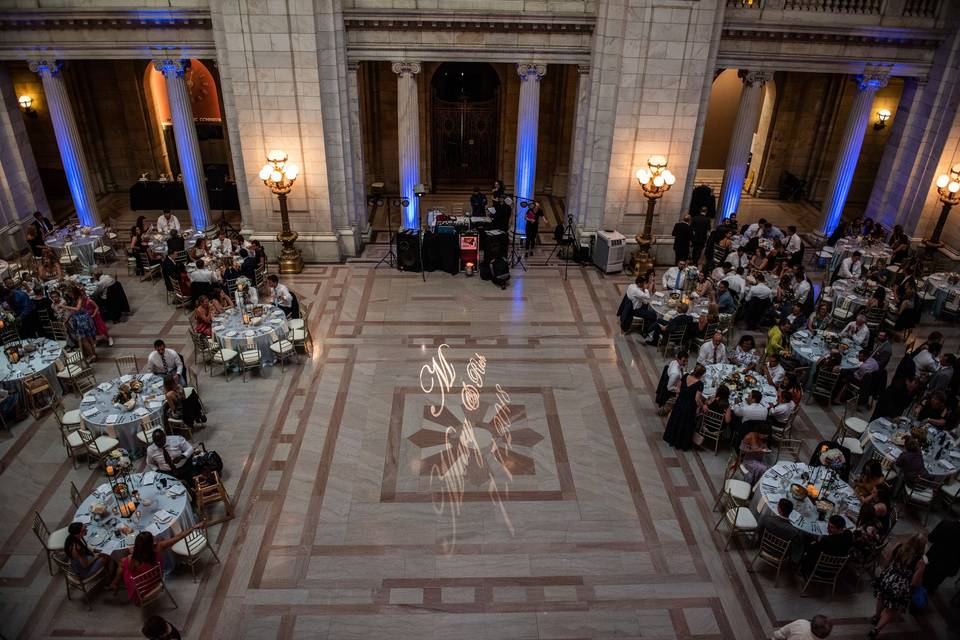 Reception head table