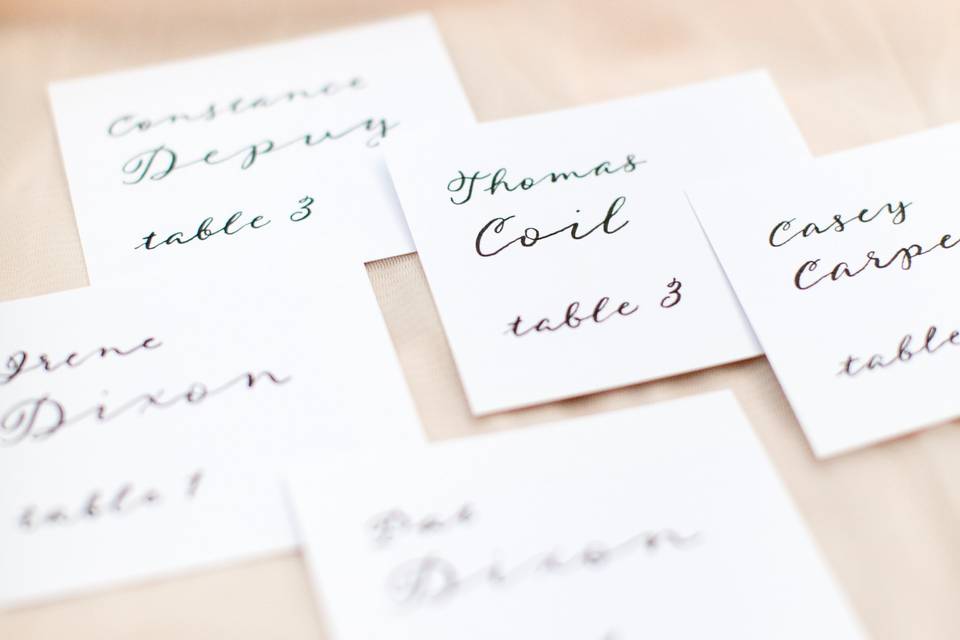 Whimsical Table Cards