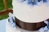 Delicate blue cake decorations