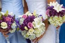 Bride and bridesmaids bouquets