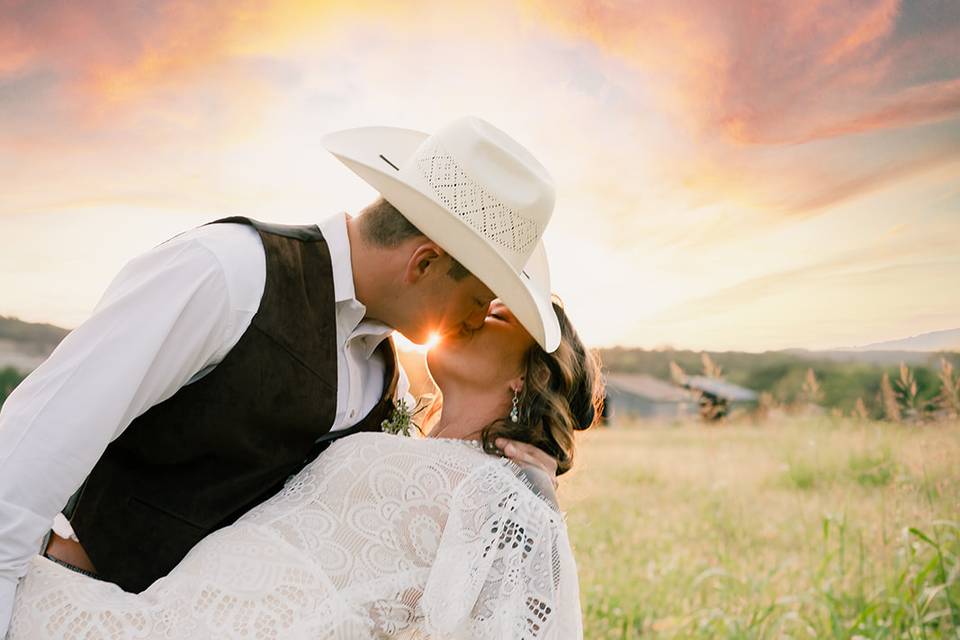 Pasture wedding