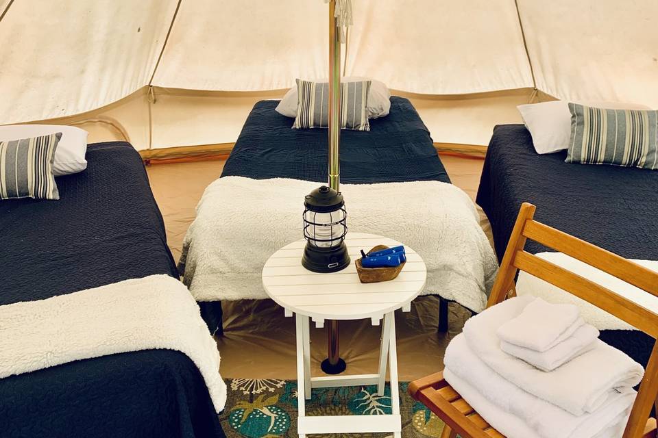 Bell Tent set up