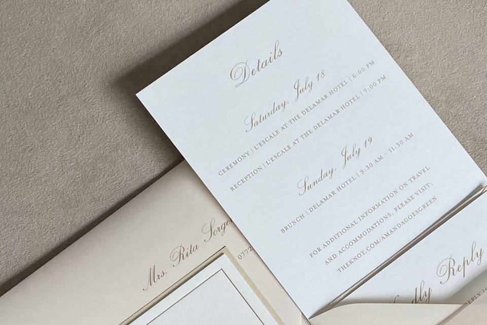 Blush invitation