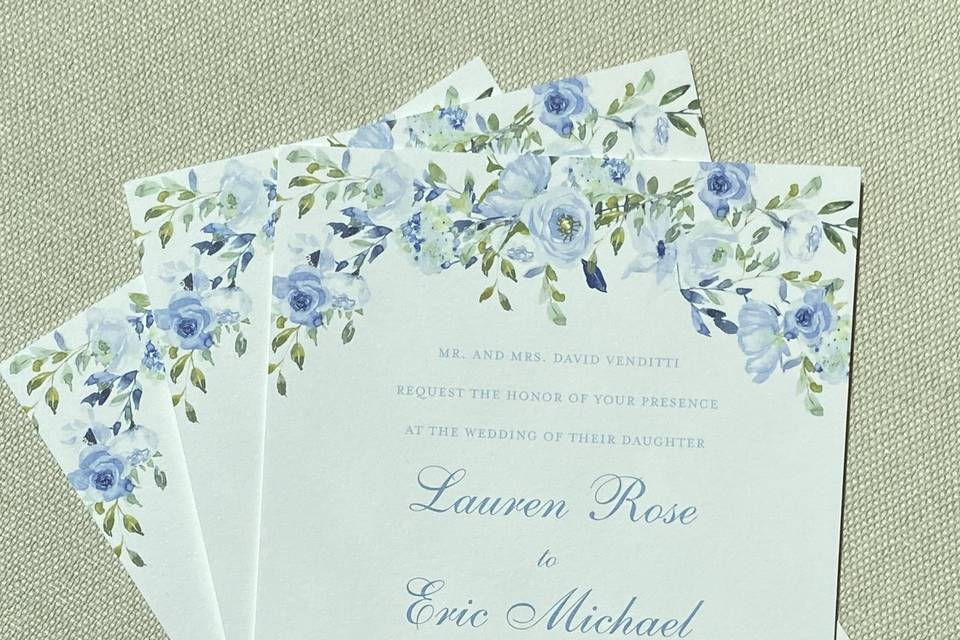 Floral invitation