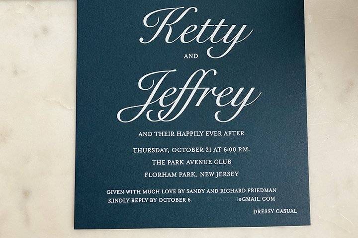 Rehearsal Dinner Invitation