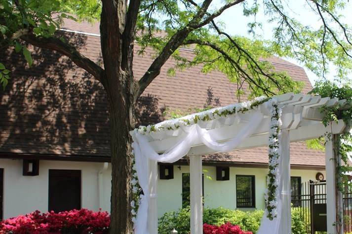 Decorated Courtyard Trellis