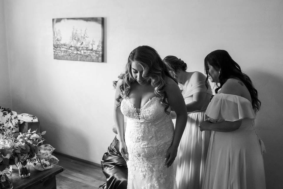 Bride Getting Ready