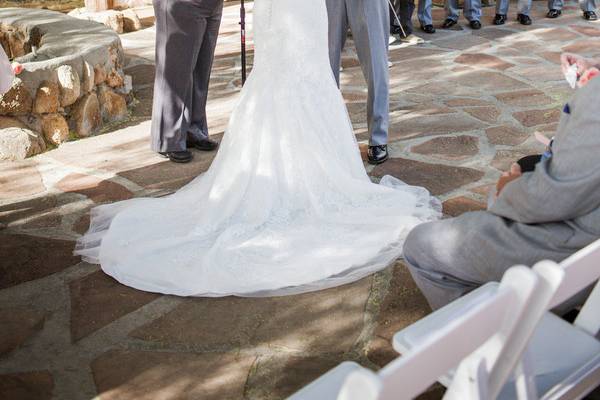 The bride and groom