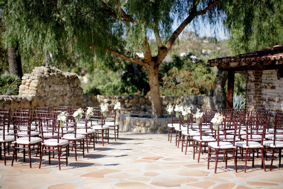 Outdoor wedding venue