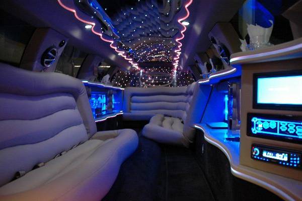 14 passenger limo interior