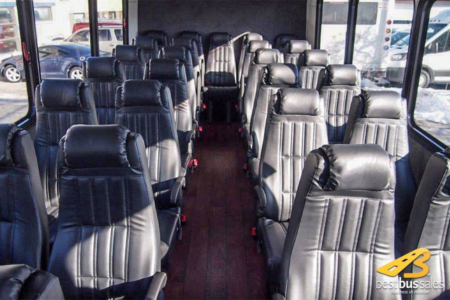 29 passenger executive coach interior