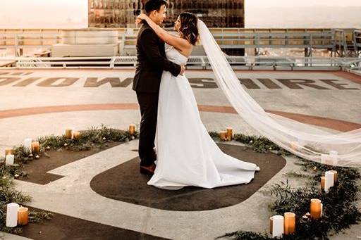 Couple on the Helipad