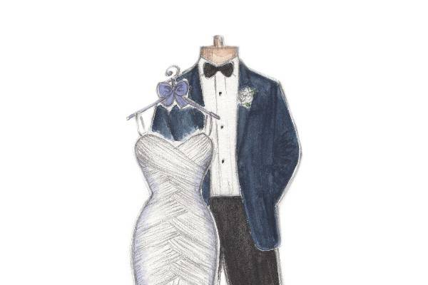 Wedding Dress & Suit