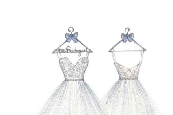 easy wedding dress drawing