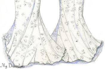 Dreamlines Personalized Wedding Dress Sketch