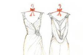 Dreamlines Personalized Wedding Dress Sketch