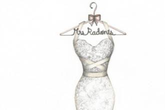 Dreamlines Personalized Wedding Dress Sketch