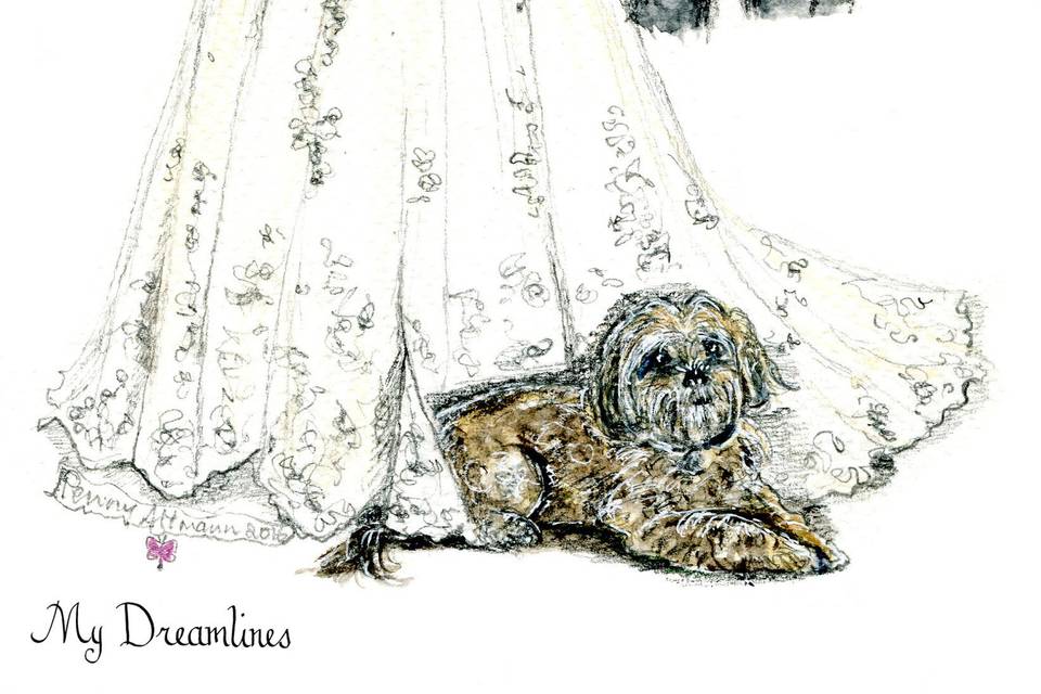 Wedding Dress Sketch https://www.etsy.com/shop/Dreamlines | Wedding dress  sketches, Wedding dresses, Dress sketches
