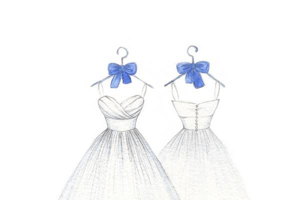 Dreamlines Personalized Wedding Dress Sketch