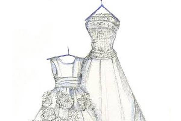 Dreamlines Personalized Wedding Dress Sketch