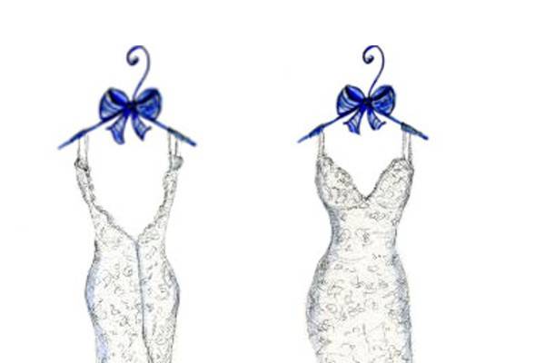 Dreamlines Personalized Wedding Dress Sketch