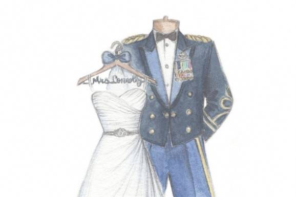 Dreamlines Personalized Wedding Dress Sketch