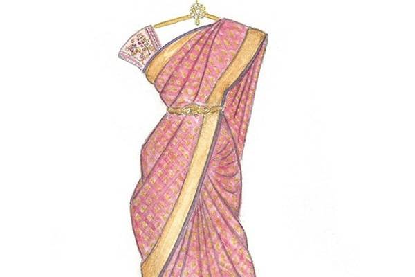 A wedding sari