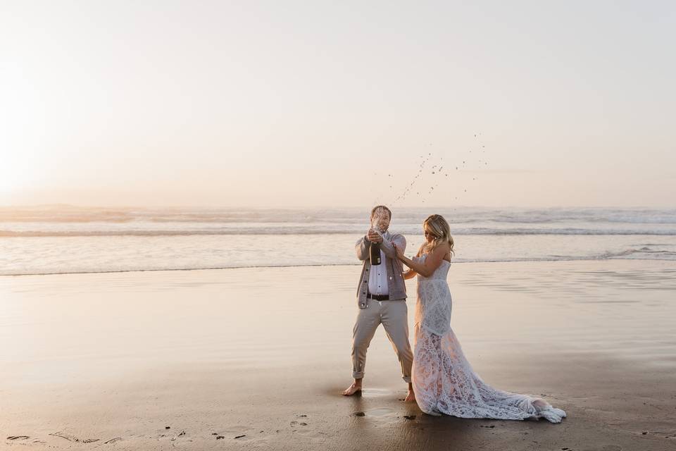 Bubbles on the beach