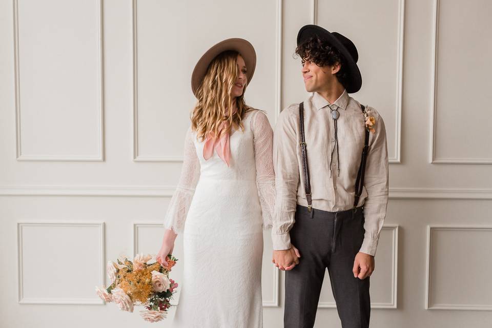 Indoor Western Style Elopement