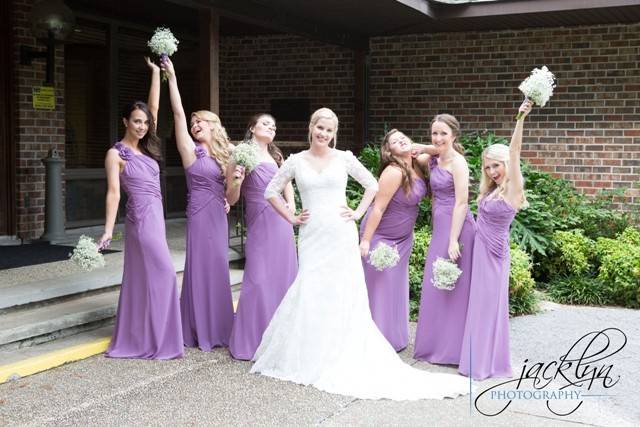 Bride & bridesmaids