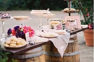 Rustic food display