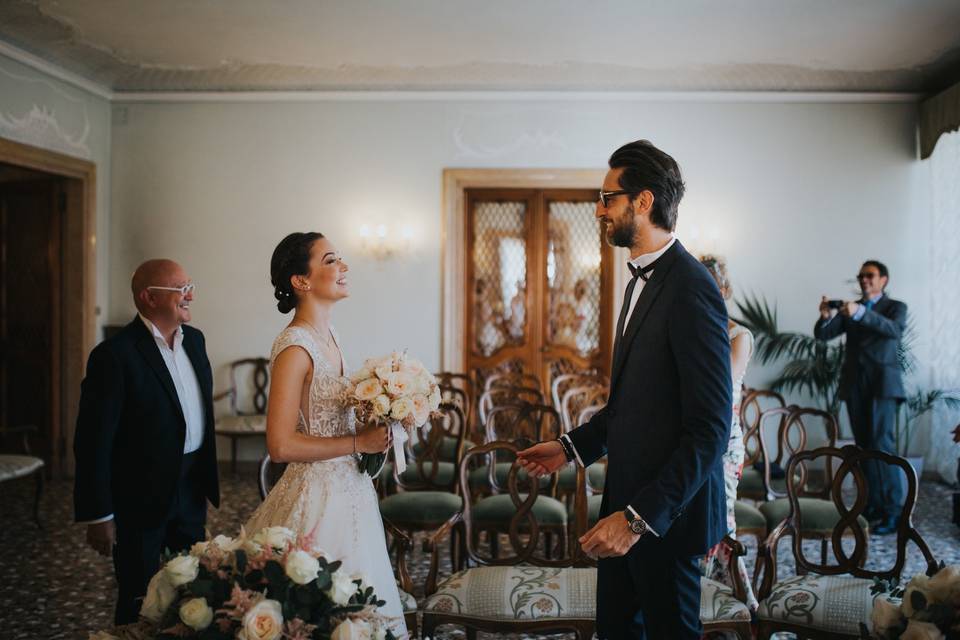 Wedding ceremony in Venice