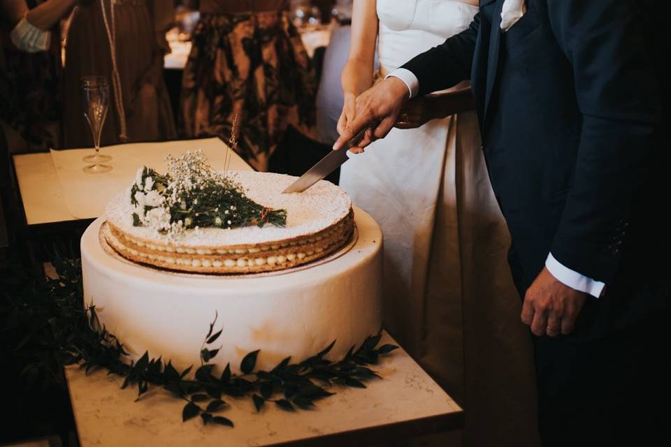 Wedding cake cutting Venice