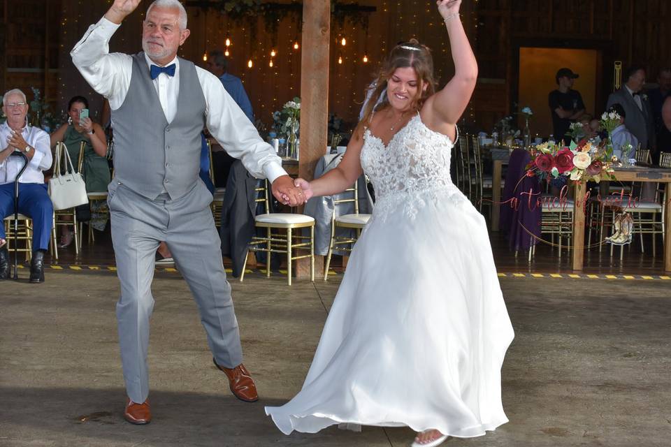 Father daughter dancing
