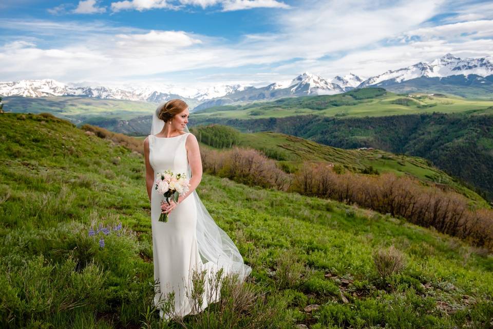 Mountaintop bride