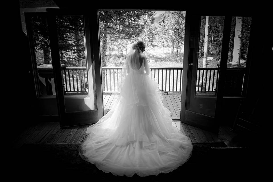 The bridal gown