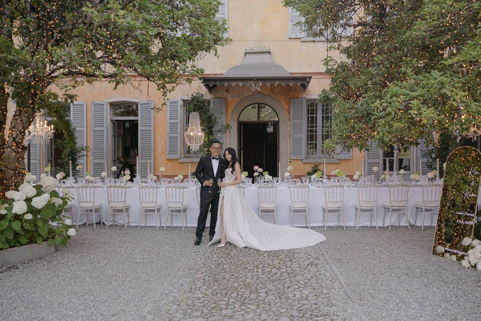 Lake como in love