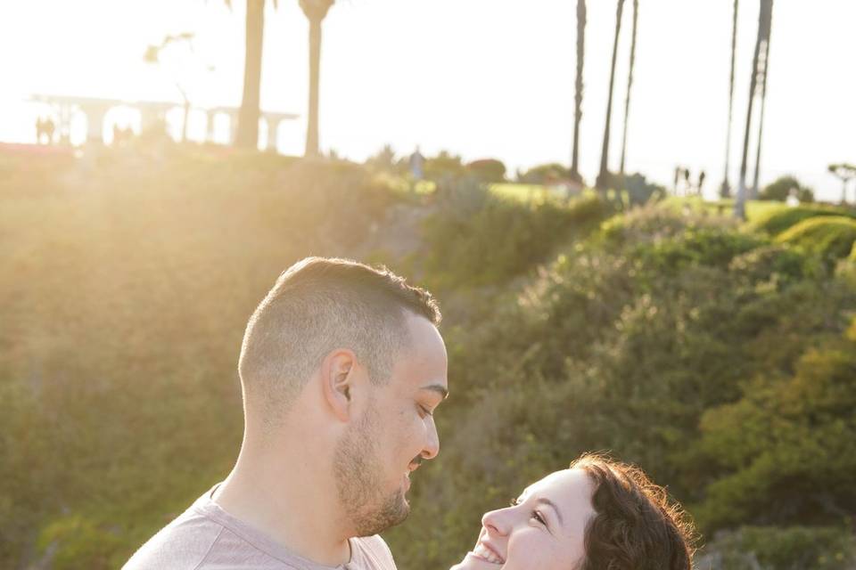 Beach engagement session